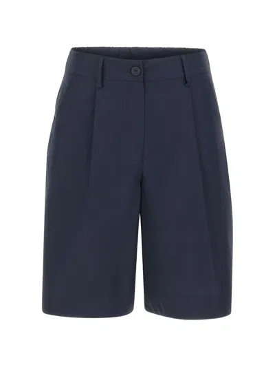 Kaos Pleat Tailored Shorts In Blue
