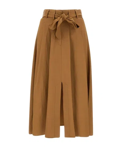 Kaos Pleated Midi Skirt