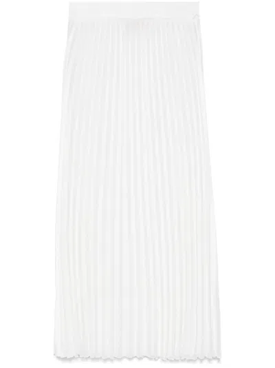 Kaos Pleated Midi Skirt In White