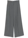 Kaos Logo-plaque Palazzo Pants In Grey