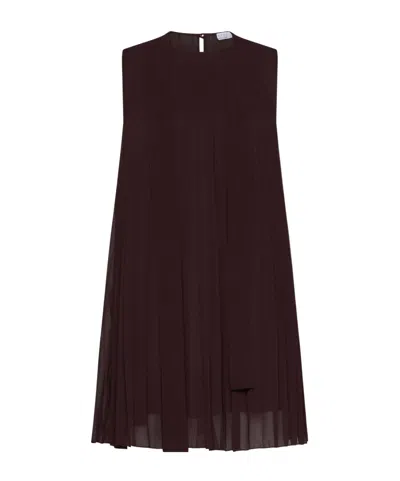 Kaos Pleated Shift Dress In Black