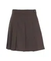Kaos 'pleated Skirt' In Brown