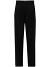 Kaos Pleated Tailored Trousers In Black