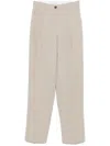 Kaos Pleated Trousers In Neutrals