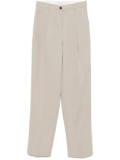 Kaos Pleated Trousers In Neutrals