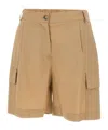 Kaos Pocketed Work Shorts In Gold