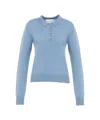 Kaos Polo Collar Sweater In Blue