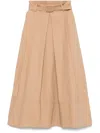 Kaos Woman Maxi Skirt Sand Size 6 Cotton In Brown