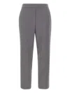 Kaos Pressed-crease Trousers In Gray
