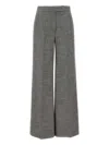 Kaos Pressed-crease Wide-leg Trousers In Gray