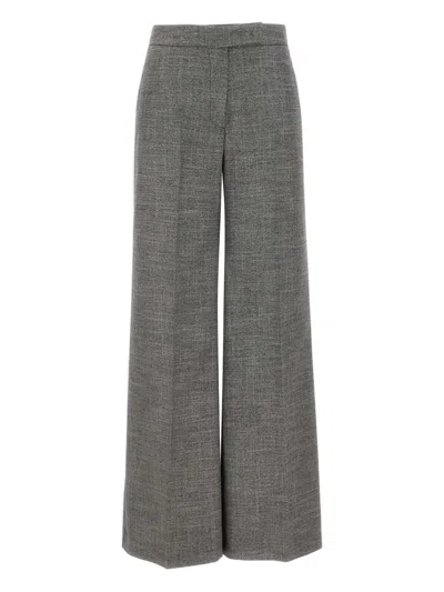 Kaos Pressed-crease Wide-leg Trousers In Gray