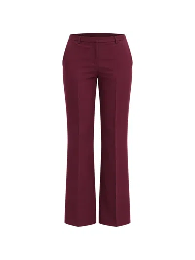 Kaos Pressed-crease Flared Trousers In Red