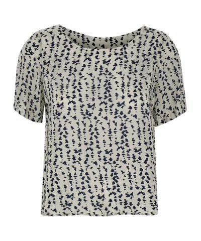 Kaos Printed Short-sleeve Top In Green
