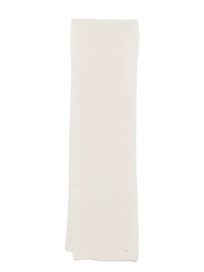 Kaos Ribbed Scarf In White