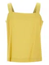 Kaos Trägershirt Mit Schleifenriemen Und Eckigem Ausschnitt In Yellow