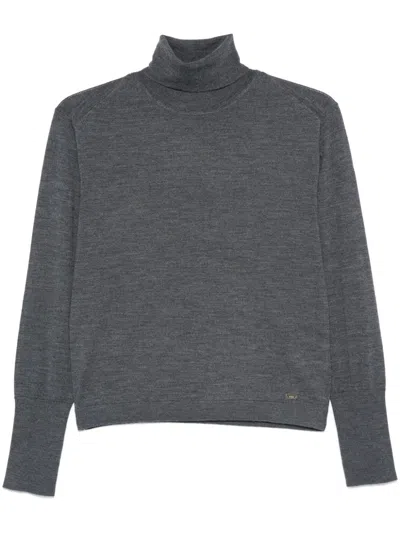 Kaos Roll-neck Jumper In Grey