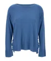 Kaos Ruffle-detailing Sweater In Blue