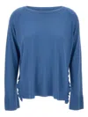 Kaos Ruffle-detailing Sweater In Blue