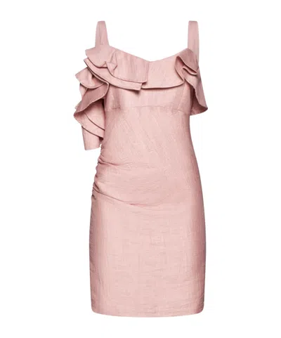 Kaos Ruffle Dress In Pink