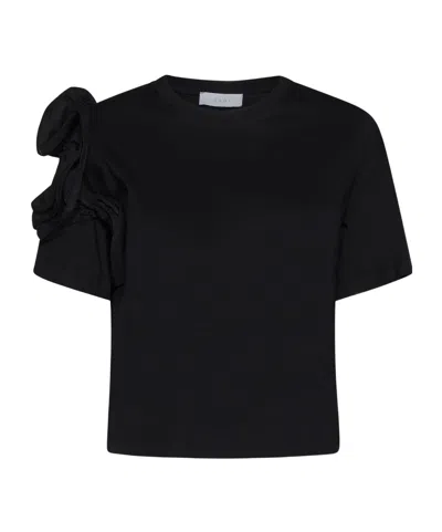 Kaos Ruffle T-shirt In Black