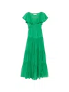Kaos 러플 티어드 맥시 드레스 In Green