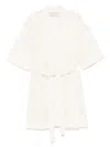 Kaos Sequin-embellished Coat In Neutrals