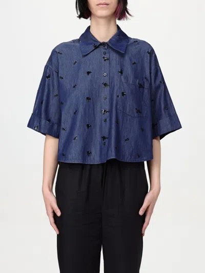Kaos Shirt  Woman Color Denim