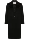Kaos Single-breasted Coat In Black