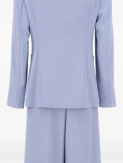 Kaos Single-breasted Wide-leg Suit In Blue
