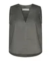 Kaos Sleeveless Button-back Top