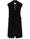 Kaos Sleeveless Coat In Black