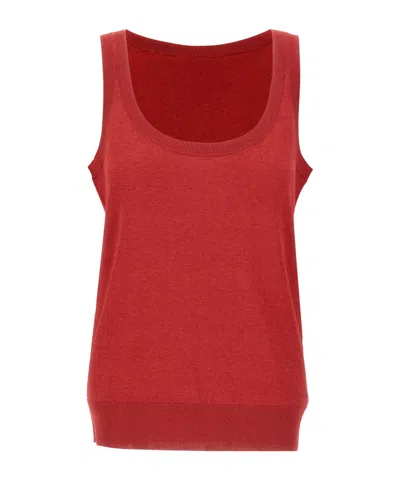 Kaos Sleeveless Vest In Red