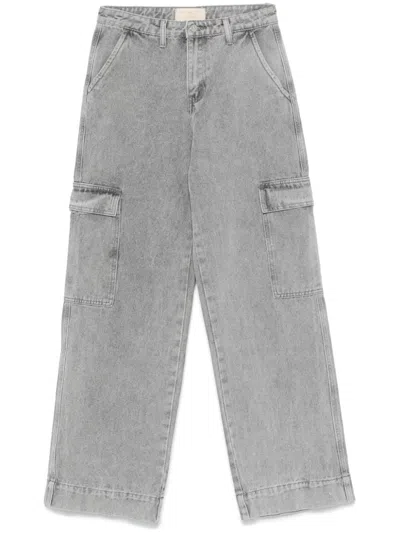 Kaos Straight-leg Cargo Jeans In Grey