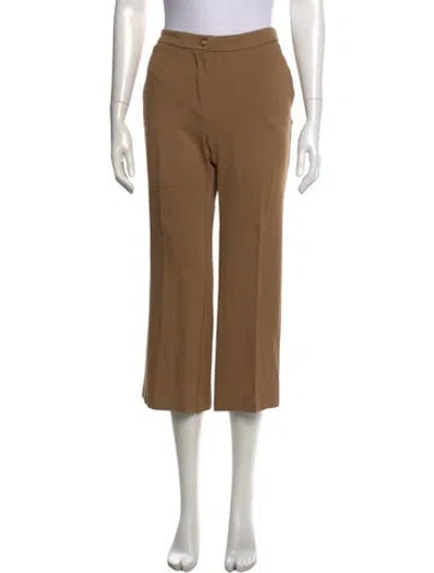 Pre-owned Kaos Straight Leg Pants In Brown