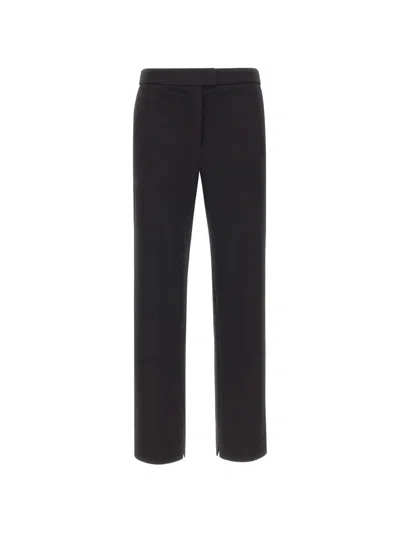 Kaos Straight-leg Slit-hem Trousers In Black