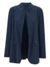 Kaos Stretch-cotton Blazer In Blue
