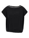 Kaos Stripe-trim T-shirt