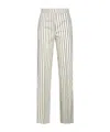 Kaos Striped Trousers In White