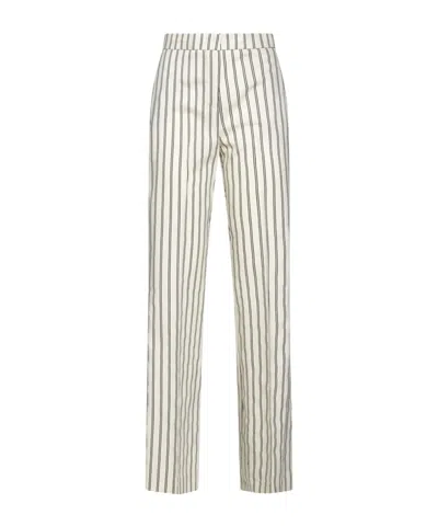 Kaos Striped Trousers In White