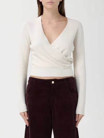 Kaos Sweater  Woman Color Yellow Cream In White