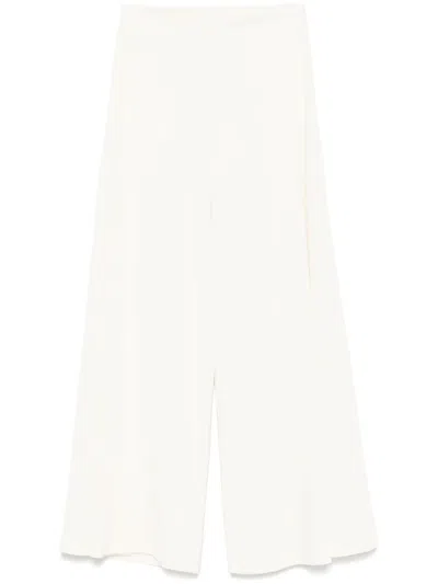 Kaos Textured Trousers In Neutrals