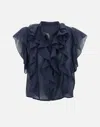 Kaos Top In Blue