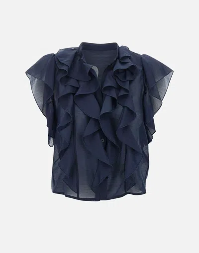 Kaos Top In Blue