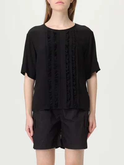 KAOS TOP KAOS WOMAN COLOR BLACK,G92602002