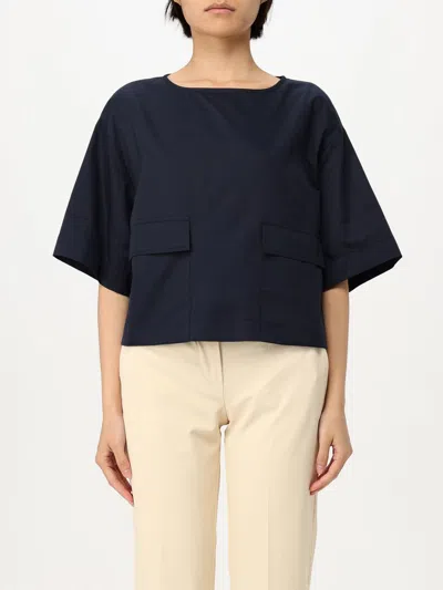 Kaos Top  Woman Color Blue