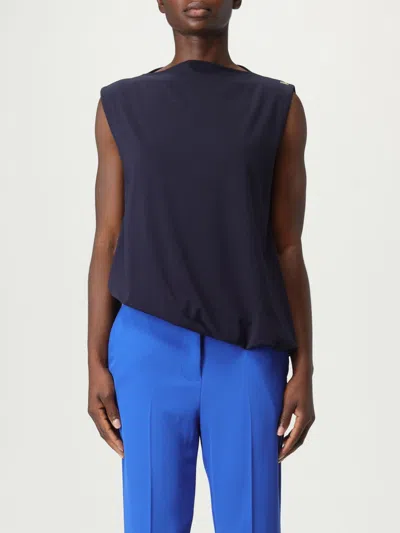 Kaos Top  Woman Color Blue