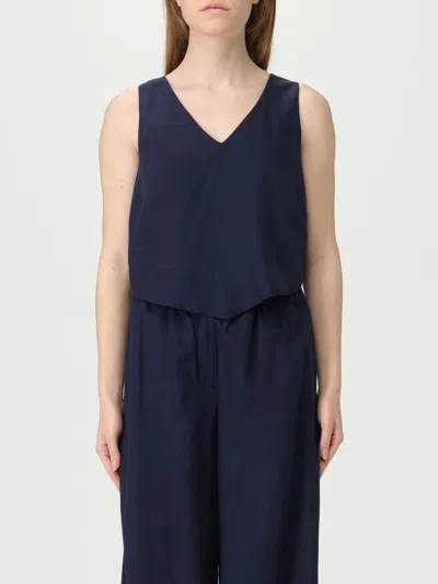 Kaos Top  Woman Color Blue