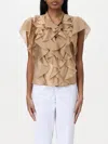 Kaos Top  Woman Color Camel