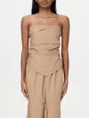 Kaos Top  Woman Color Camel In Camel