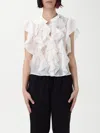 Kaos Top  Woman Color White In White